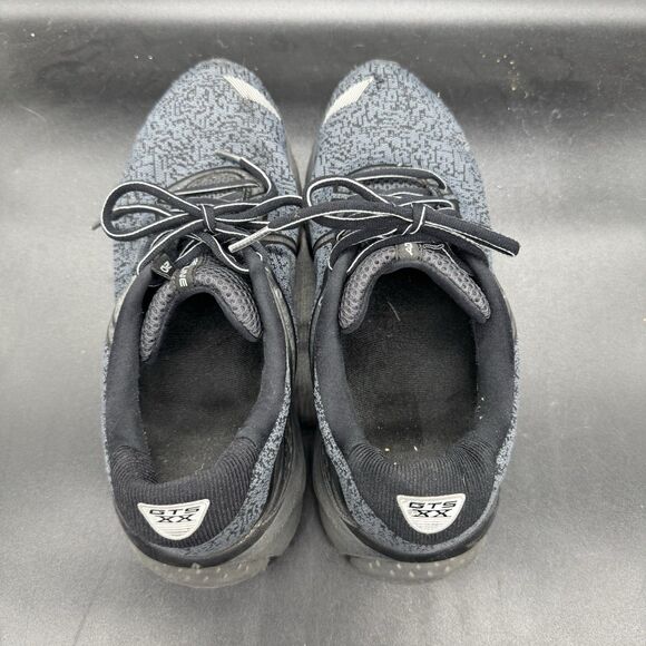 Brooks Adrenaline GTS 20 Running Shoes Mens 10D Grey Black Lightweight GUC - Picture 5 of 7